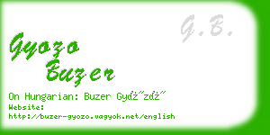 gyozo buzer business card